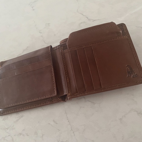 MEN BROWN BIFOLD LEATHER WALLET - Picture 3 of 7